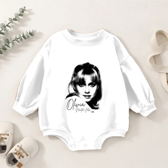 Discover Olivia Newton John Face - Olivia Newton John - Baby Romper Sweatshirts