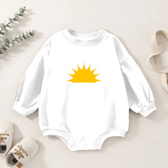 Discover No Bad Days with sun motivational gift Baby Romper Sweatshirts