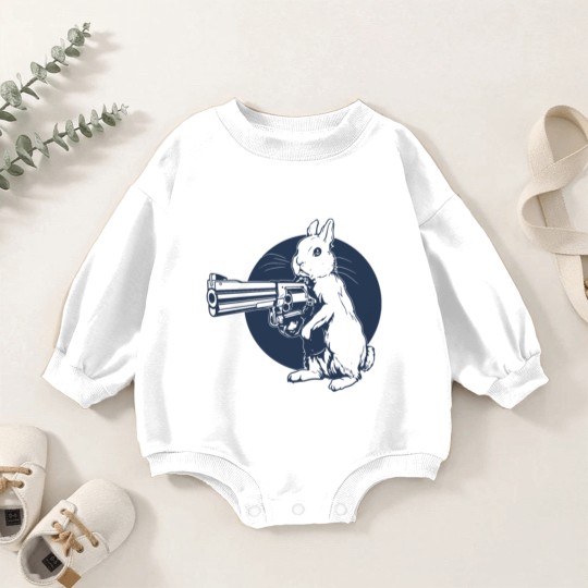 Discover Hare Trigger Baby Romper Sweatshirts