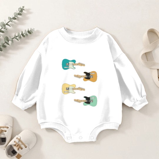 Discover Three Frets T-Style Maple Electric Guitar Pack - Guitar Sticker Pack - Baby Romper Sweatshirts