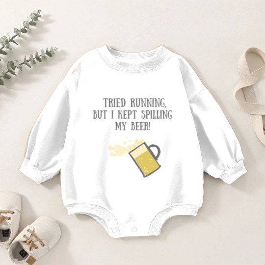 Discover Run with Beer Baby Romper Sweatshirts