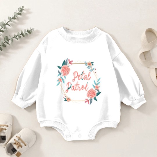 Discover Flowers Floral Petal Patrol Baby Romper Sweatshirts