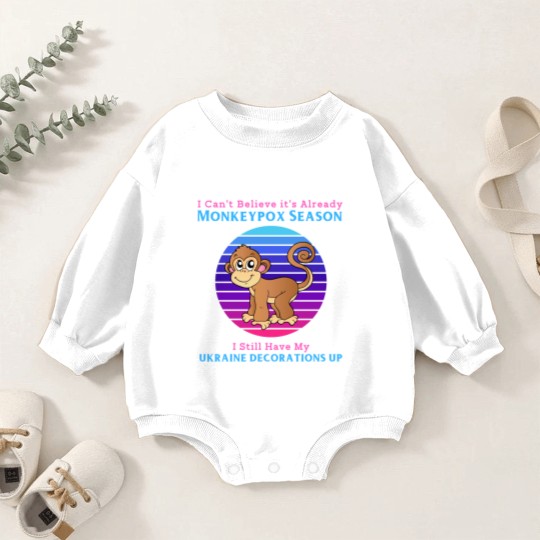 Discover Funny Political Monkeypox Baby Romper Sweatshirts