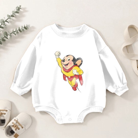 Discover MIGHTY MOUSE - Vintage - Robzilla - Baby Romper Sweatshirts