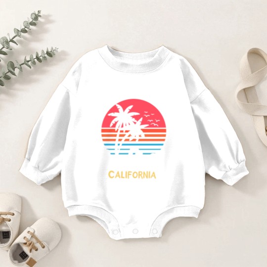 Discover San Diego California CA Vintage Baby Romper Sweatshirts