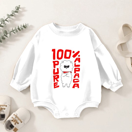 Discover 100% Pure Alpaca - Alpaca - Baby Romper Sweatshirts