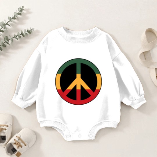 Discover reggae peace Baby Romper Sweatshirts