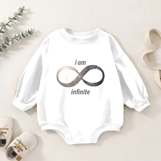 Discover i am infinite - infinity Baby Romper Sweatshirts