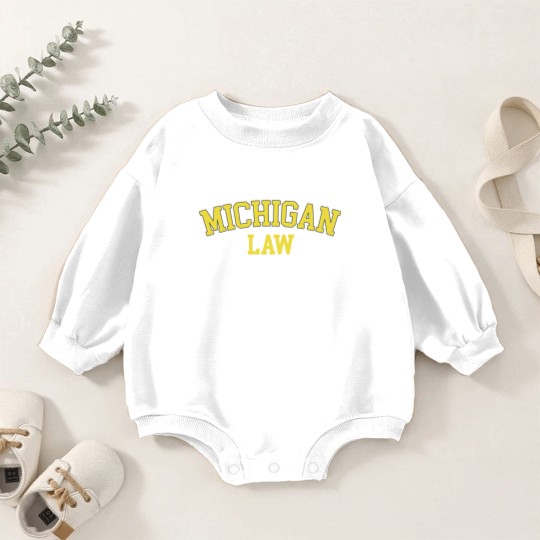 Discover Michigan Law Michigan Bar Graduate Gift Lawyer Col Baby Romper Sweatshirts