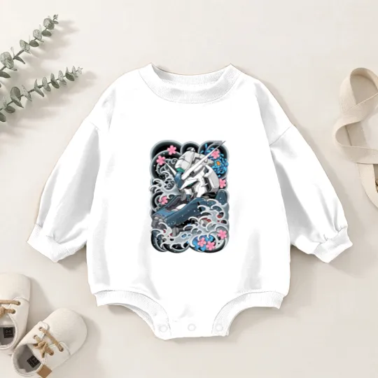 Discover Hi Nu Gundam Tattoo - Gundam - Baby Romper Sweatshirts