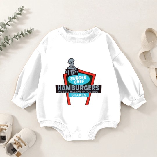 Discover Burger Chef - Burger Chef - Baby Romper Sweatshirts