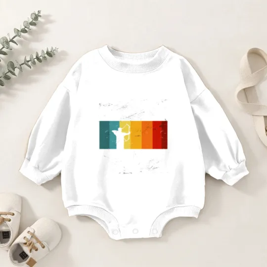 Discover Never Underestimate An Old Man With Bow and Arrow Baby Romper Sweatshirts