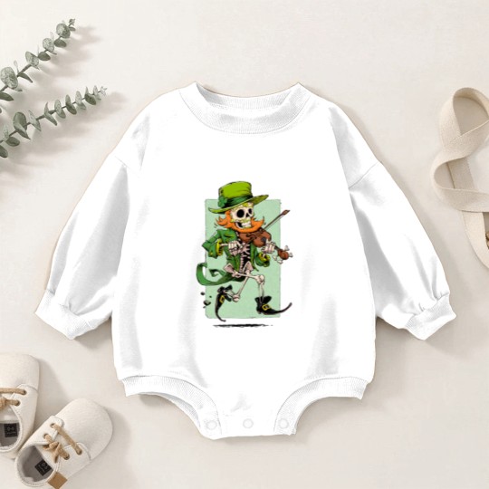 Discover Dia de los Leprechauns - Leprechaun - Baby Romper Sweatshirts