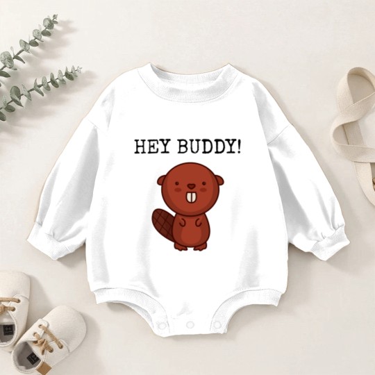 Discover Hey Buddy - Buddy - Baby Romper Sweatshirts
