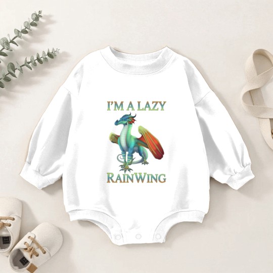 Discover I m A Lazy Rainwing Dragons Retro Wings Of Fire Baby Romper Sweatshirts