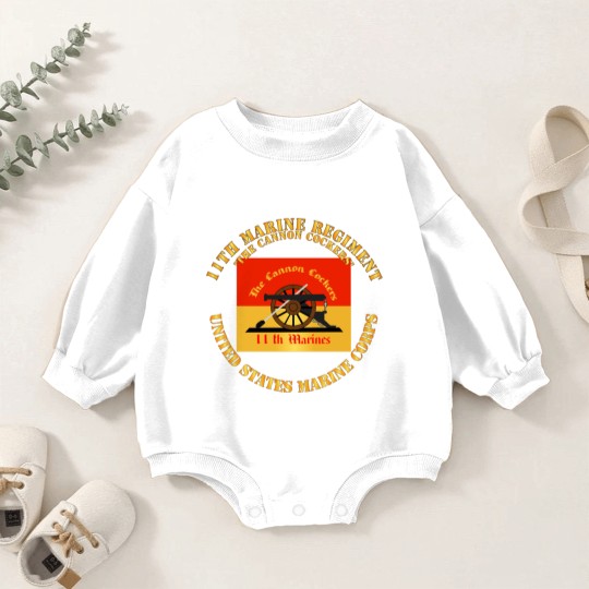 Discover 11th Marine Regiment - The Cannon Cockers - 11th Marine Regiment The Cannon Cocke - Baby Romper Sweatshirts