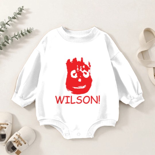 Discover WILSON FUNNY RETRO MOVIE CASTAWAY FILM CLASSIC Baby Romper Sweatshirts