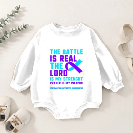 Discover Rheumatoid Arthritis Awareness Baby Romper Sweatshirts, The Battle Baby Romper Sweatshirts