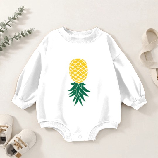 Discover Upside Down Pineapple Baby Romper Sweatshirts Baby Romper Sweatshirts