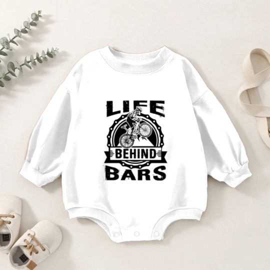 Discover Life Behind Bars Funny Cycling Bicycle Baby Romper Sweatshirts