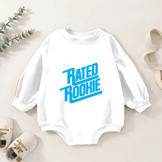 Discover Baseball Rated Rookie Baby Romper Sweatshirts Baby Romper Sweatshirts