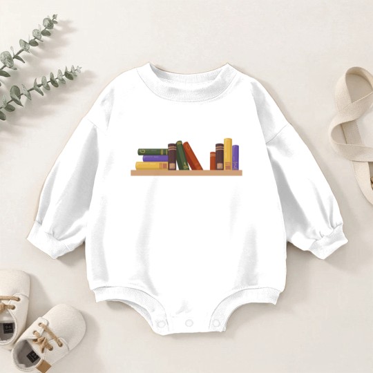 Discover Library - I have no shelf control Baby Romper Sweatshirts
