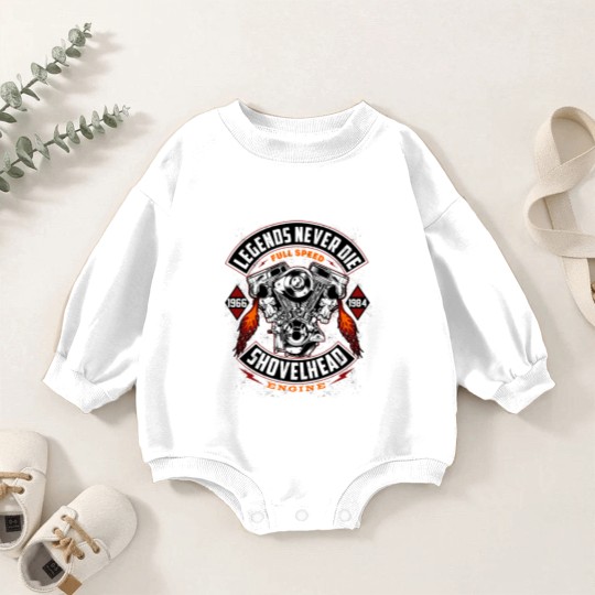 Discover 1966-1984 MOTOR Motorcycles Oldschool Choppers Baby Romper Sweatshirts