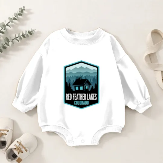 Discover Red Feather Lakes Colorado - Baby Romper Sweatshirts