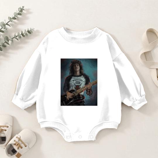 Discover eddie forever love munson Classic Baby Romper Sweatshirts