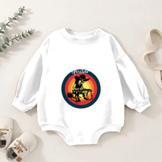 Discover Vintage Pedal Steel Guitar Player Musician Baby Romper Sweatshirts