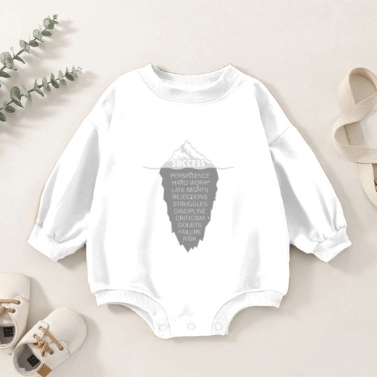 Discover Success Iceberg Illusion Concept - Vintage Grunge Baby Romper Sweatshirts