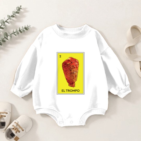 Discover El Trompo Al Pastor Loteria Mexican Game Funny Carne Asada Tacos Burritos - Meat - Baby Romper Sweatshirts