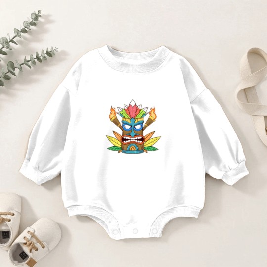 Discover Awesome The Big Kahuna Tiki Gift Print Hawaiian Baby Romper Sweatshirts