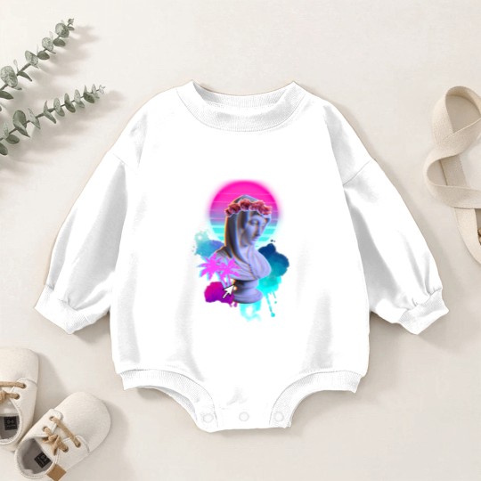Discover Vaporwave Blessed Mother - Vaporwave - Baby Romper Sweatshirts