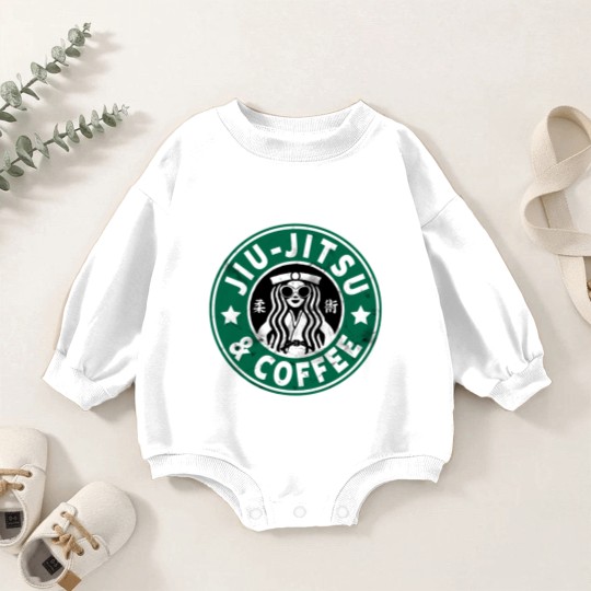 Discover JIU JITSU AND COFFEE - FUNNY BRAZILIAN JIU JITSU - Jiu Jitsu - Baby Romper Sweatshirts