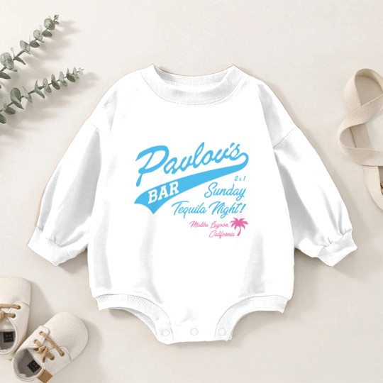 Discover Two and a Half Men - Pavlov's Bar - Two And A Half Men - Baby Romper Sweatshirts