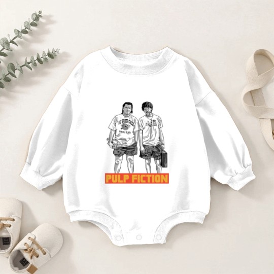 Discover Pulp Fiction Jules and Vincent Baby Romper Sweatshirts, Quentin Tarantino Baby Romper Sweatshirts