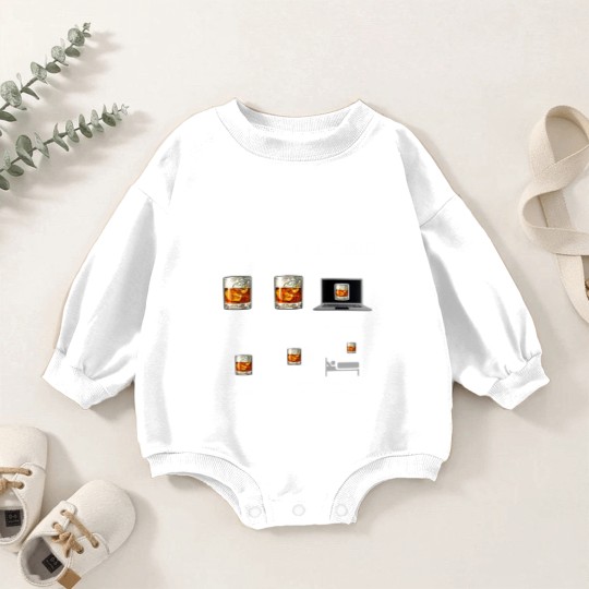 Discover Things I Do In My Spare Time Drink Bourbon Whiskey Gifts Baby Romper Sweatshirts