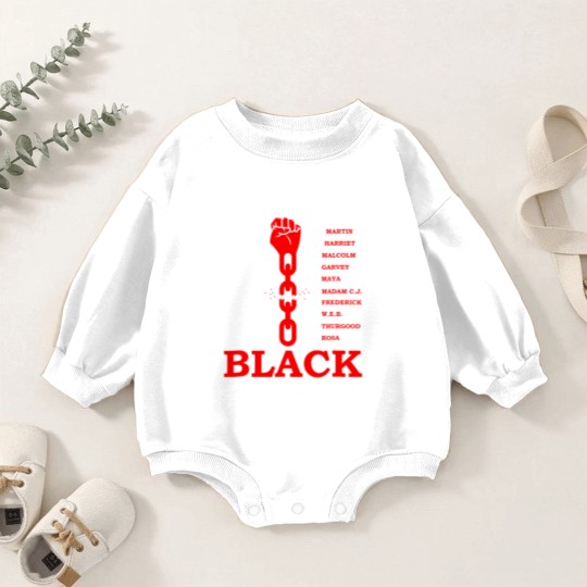 Discover Black Excellence, Black AF Baby Romper Sweatshirts