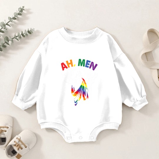 Discover Ah Men Gay Jesus Christian Baby Romper Sweatshirts
