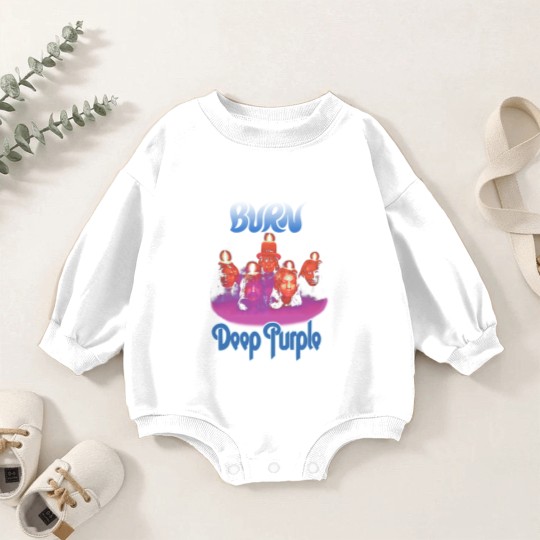 Discover Plastic Head Deep Purple Burn Baby Romper Sweatshirts