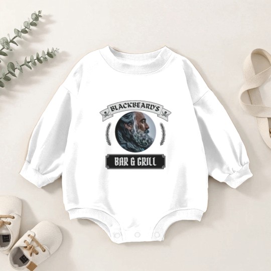 Discover Blackbeard's Bar and Grill Baby Romper Sweatshirts/Our Flag Means Death