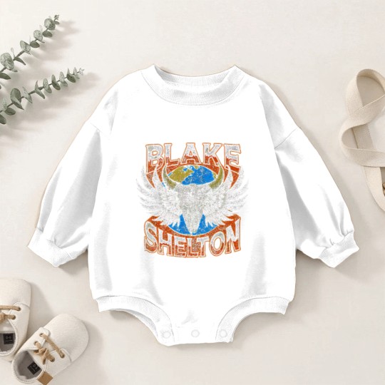 Discover Blake Shelton Back To The Honky Tonk Tour 2023 Baby Romper Sweatshirts