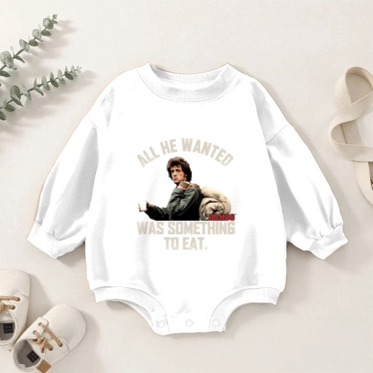 Discover Rambo Something To Eat Baby Romper Sweatshirts