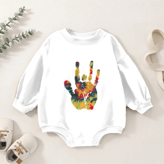 Discover Tie Dye Jerry Vintage - Jerry Garcia Hand - Baby Romper Sweatshirts