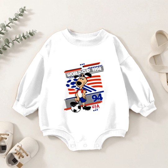 Discover Striker - USA 94 Classic Baby Romper Sweatshirts, Vintage Mascot World Cup Baby Romper Sweatshirts
