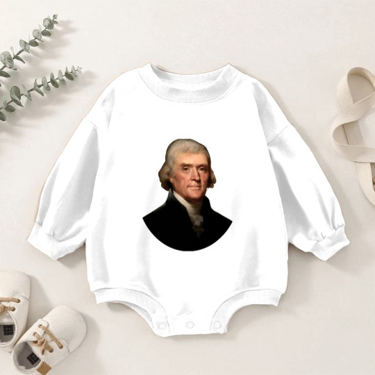 Discover Thomas Jefferson - Thomas Jefferson - Baby Romper Sweatshirts