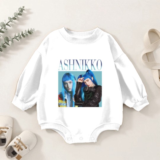 Discover Ashnikko Baby Romper Sweatshirts American Singer Pop Hip Hop Vintage Baby Romper Sweatshirts