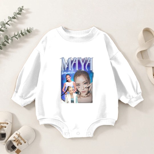 Discover XG Maya Retro graphic 90s Baby Romper Sweatshirts