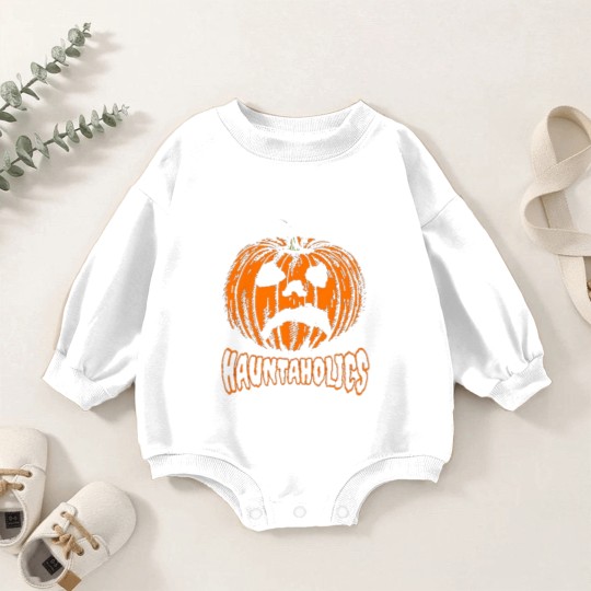 Discover Hauntaholics Haunted Mound Sematary Baby Romper Sweatshirts